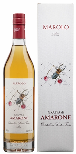 Grappa di Amarone im Etui Marolo Ew.Fl.