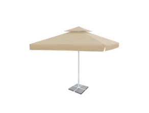 Sonnenschirm neutral beige 3.5m x 3.5m