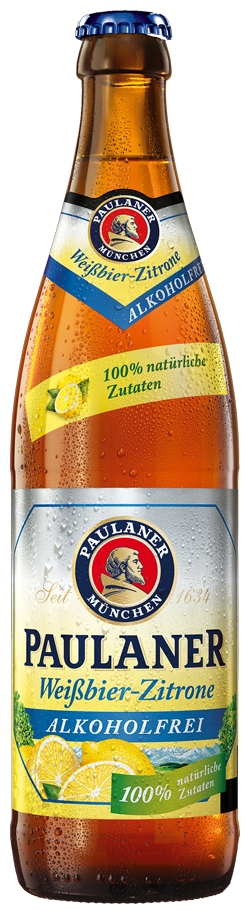 Paulaner Weissbier alkoholfrei Zitrone