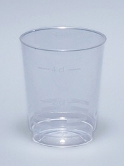 Degubecher klar 4cl (1Ca. 40x50St.)