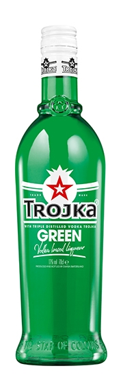 Trojka Vodka Green Likör Ew.Fl.