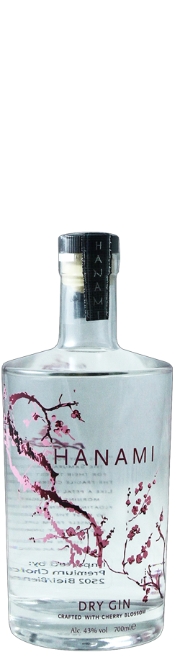 Hanami Dry Gin mit Kirschenblüten Ew.Fl.